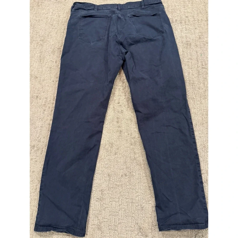 Flint And Tinder  Mens 40X34 Straight Navy Pants (T1)